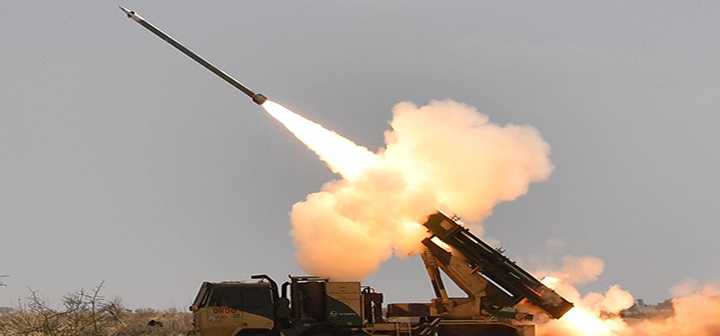 India conducts Pinaka multi barrel guided missile launcher system ...